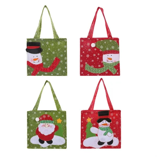 Cute Christmas Santa Claus Snowman Candy Bags