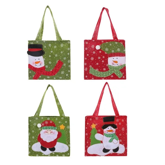 Cute Christmas Santa Claus Snowman Candy Bags