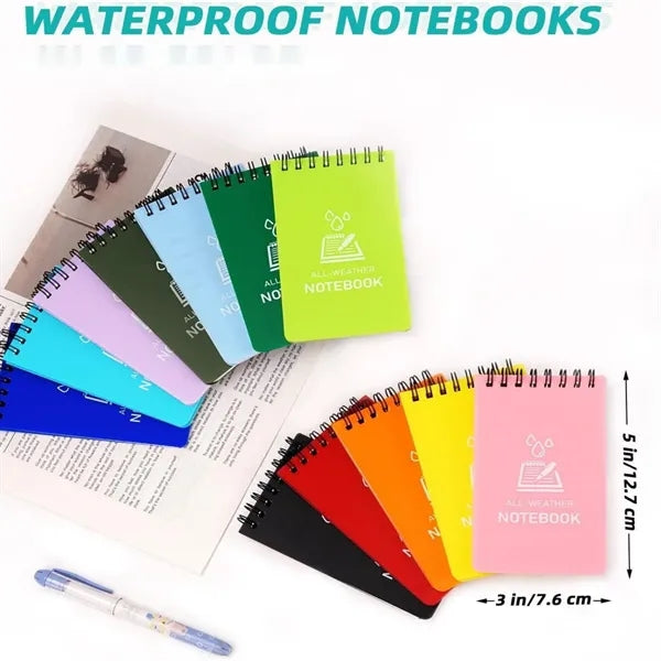 Waterproof Spiral Pocket Notepads