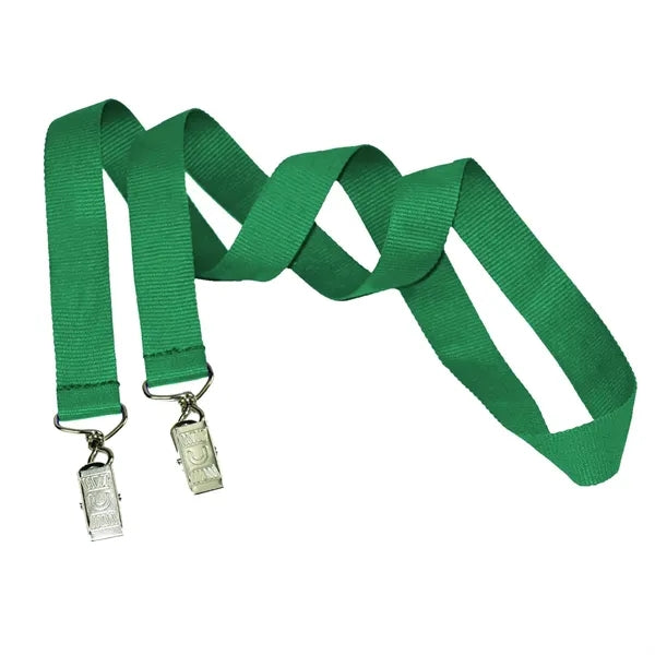 3/4" Custom Open Ended Polyester Lanyard w/ Badge Holder