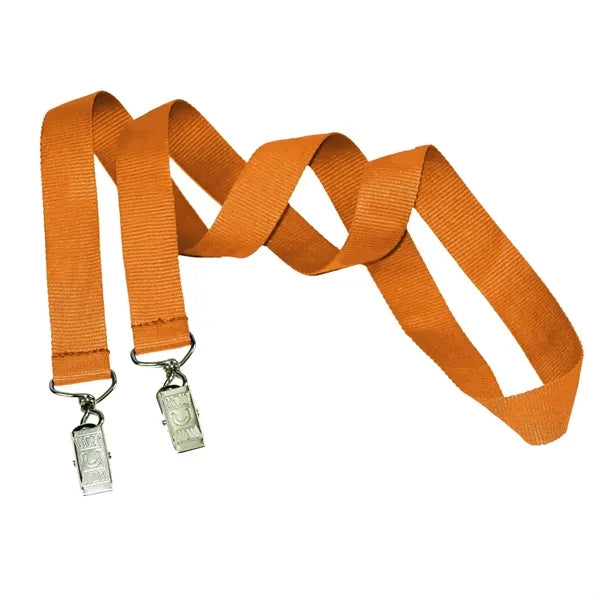 3/4" Custom Open Ended Polyester Lanyard w/ Badge Holder