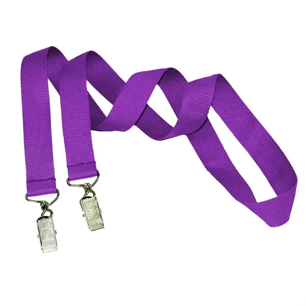 3/4" Custom Open Ended Polyester Lanyard w/ Badge Holder