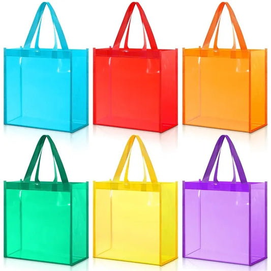 Clear Tote Gift Bag Stadium Approved Plastic with Handle