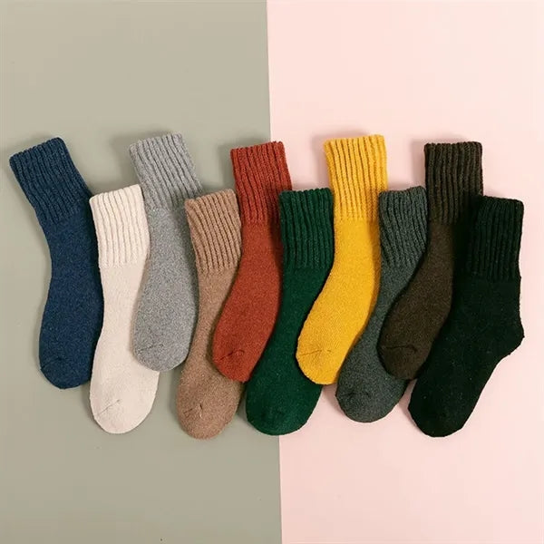 Winter Solid Thick Warm Boot Socks