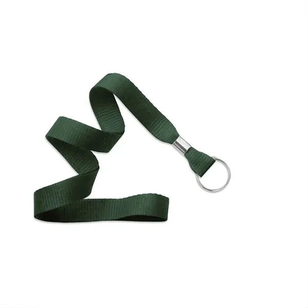 3/8" Inch Blank Lanyards With Keyring