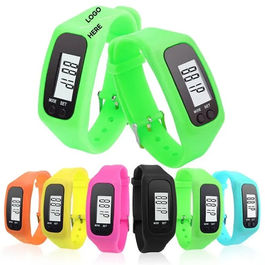 Silicon Fitness Running Sport Watch Pedometer