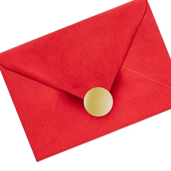 1" Round Gold Foil Label Stickers Roll
