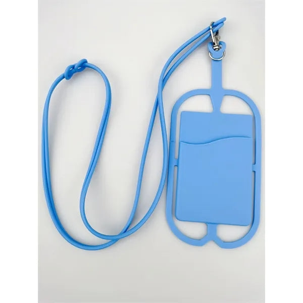 Silicone Lanyard with Phone Holder