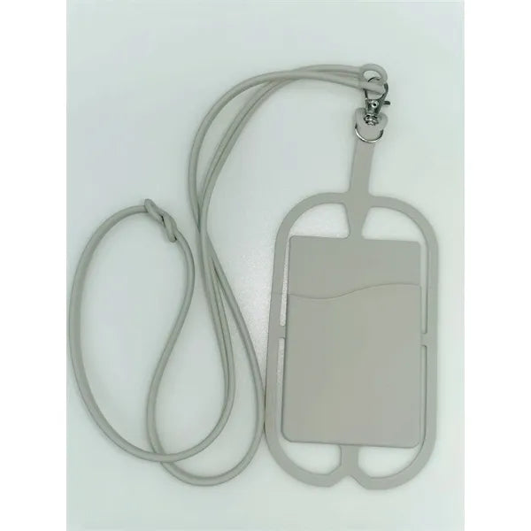 Silicone Lanyard with Phone Holder