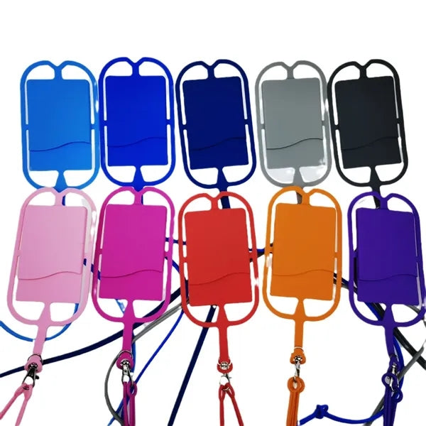 Silicone Lanyard with Phone Holder
