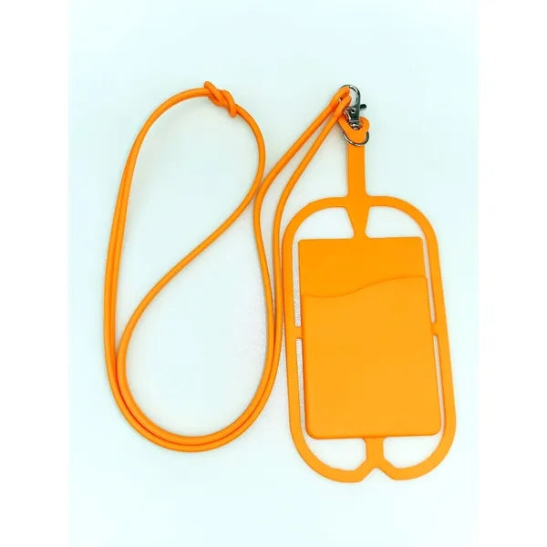 Silicone Lanyard with Phone Holder