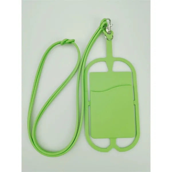 Silicone Lanyard with Phone Holder