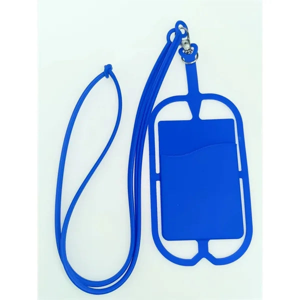 Silicone Lanyard with Phone Holder