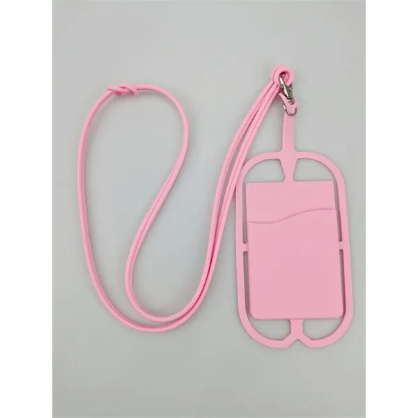 Silicone Lanyard with Phone Holder