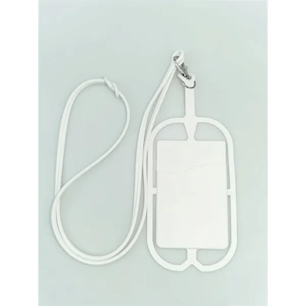 Silicone Lanyard with Phone Holder