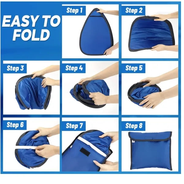 Foldable Beach Tent with Phone Holder and Storage Bag