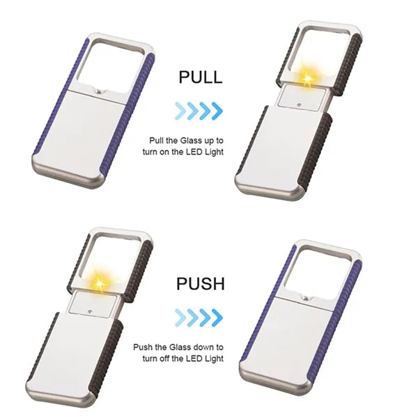 Elders Mini LED Lighted 10X Magnifier