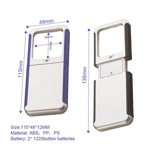 Elders Mini LED Lighted 10X Magnifier