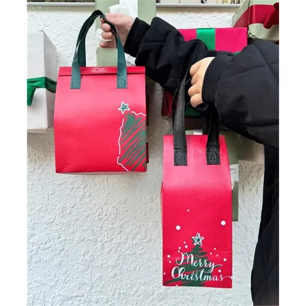 Christmas Take Away Insulation Tote Food Bag Disposable