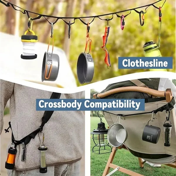 Multifunctional Trekking Rope Camping Hiking Pole Holder