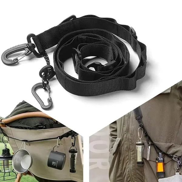 Multifunctional Trekking Rope Camping Hiking Pole Holder