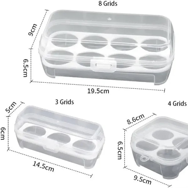 Plastic Container Picnic Storage Box Shockproof Egg Holder