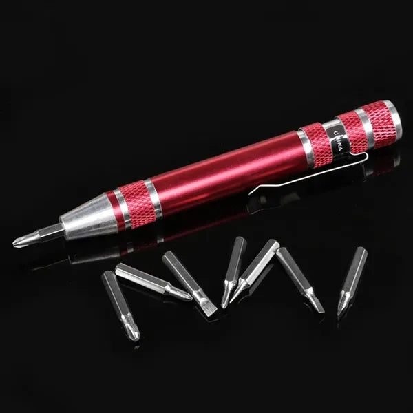 8-in-1 Multifunctional Pen Screwdriver Tool Set