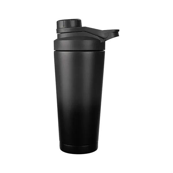 Insulated stainless steel protein shaker cup water bottle