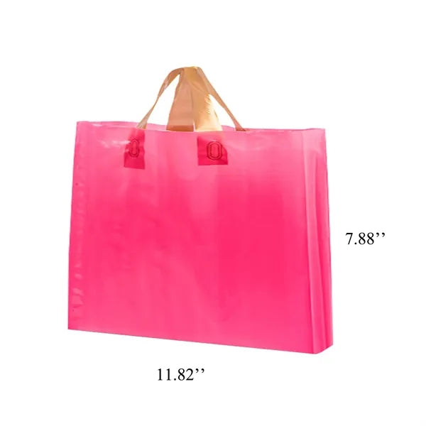 12*8inch Plastic Merchandise Bag With Handle