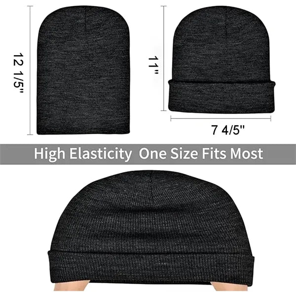 Winter Unisex Acrylic Knit Cuffed Beanie Hat 77 Colors