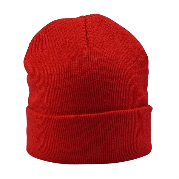 Winter Unisex Acrylic Knit Cuffed Beanie Hat 77 Colors