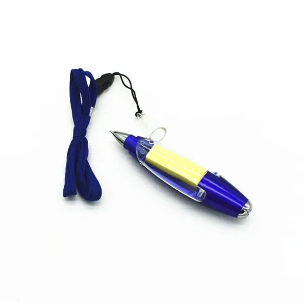Ball Point Pen with Sticky Notes/Flashlight