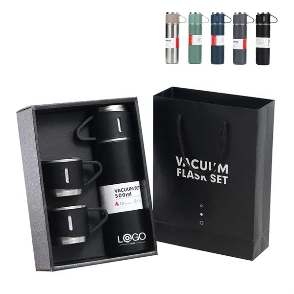 Insulated Mug Set With Gift Bag