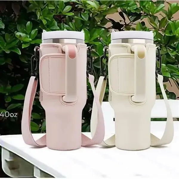 Double Wall Insulated 40oz Car Cup Handy Carry Bag