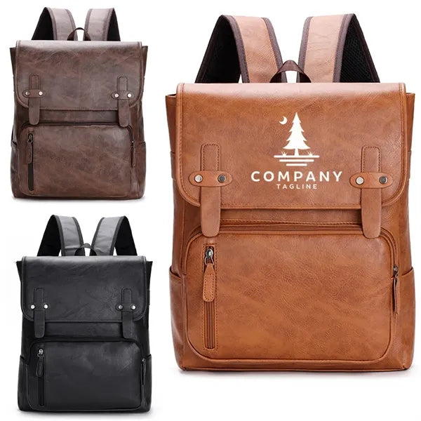 PU Leather Outdoor Backpack