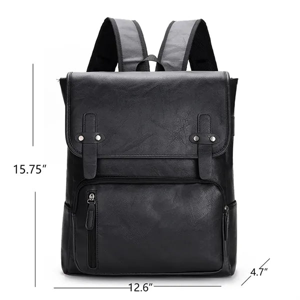 PU Leather Outdoor Backpack