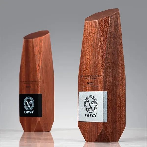 Irregular Shaped Solid Wood Trophy