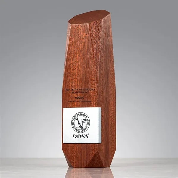 Irregular Shaped Solid Wood Trophy