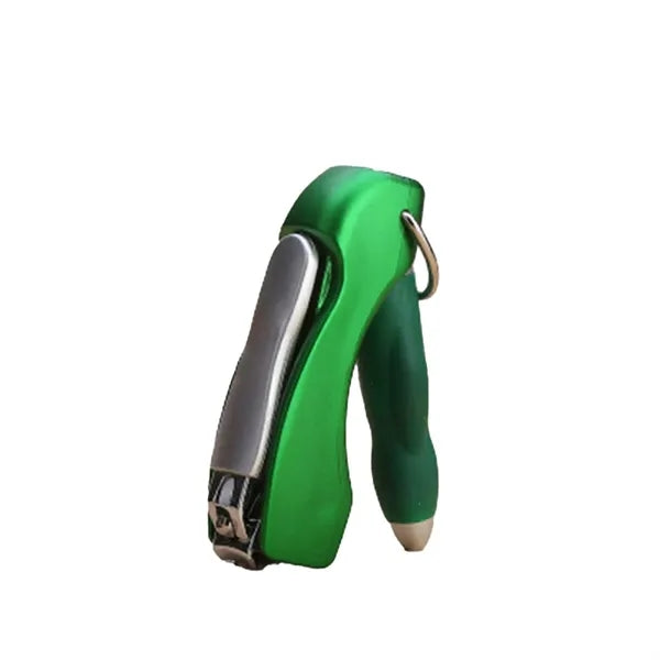 Folding Ballpoint Pen With Nail Clipper