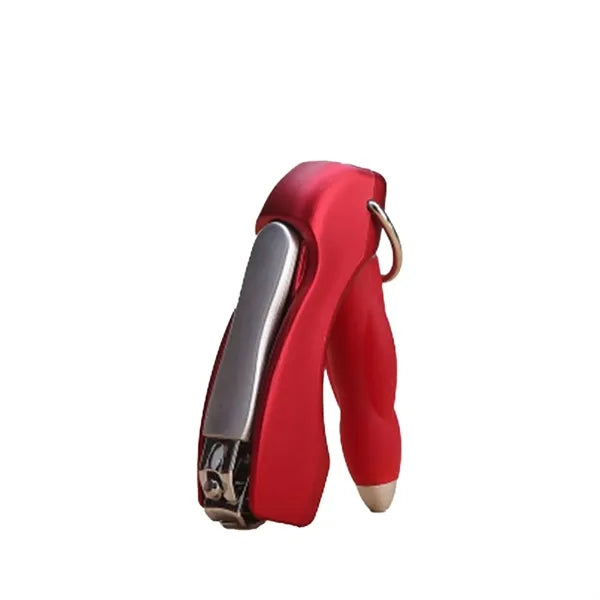 Folding Ballpoint Pen With Nail Clipper