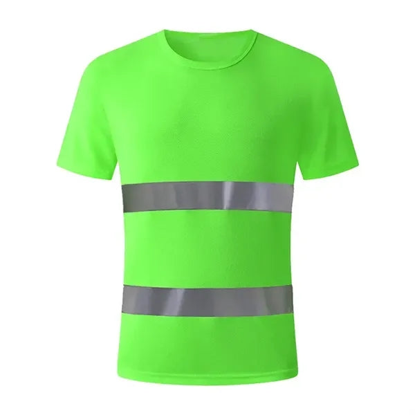 Round Neck Reflective Safe T-shirt