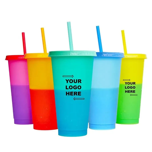 5 Pack 24oz Color Changing Cups Set