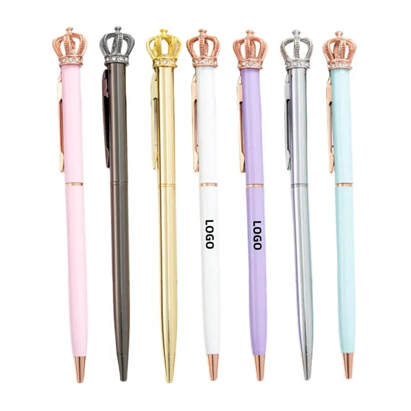 Crystal Crown Shape Ballpoint Pen