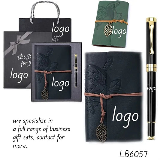 Business Gift Notebook Writing Ballpoint Executive Pen Set