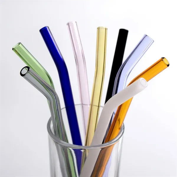 Heat-Resistant Glass Straw Set