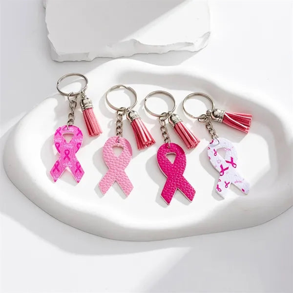 PU Keychain Earring Set