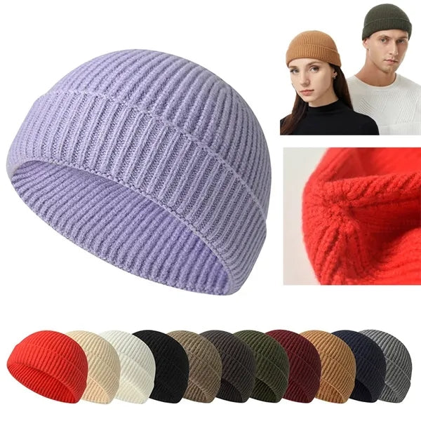 Short Cuff Knit Beanie