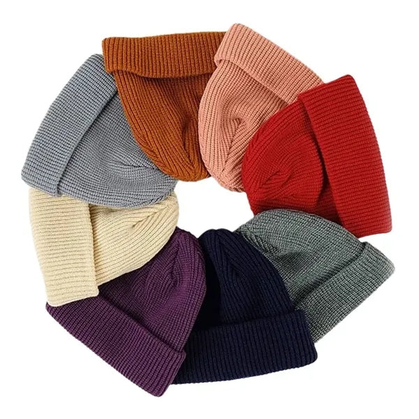 Short Cuff Knit Beanie