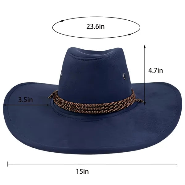 Western Suede Cowboy Hat