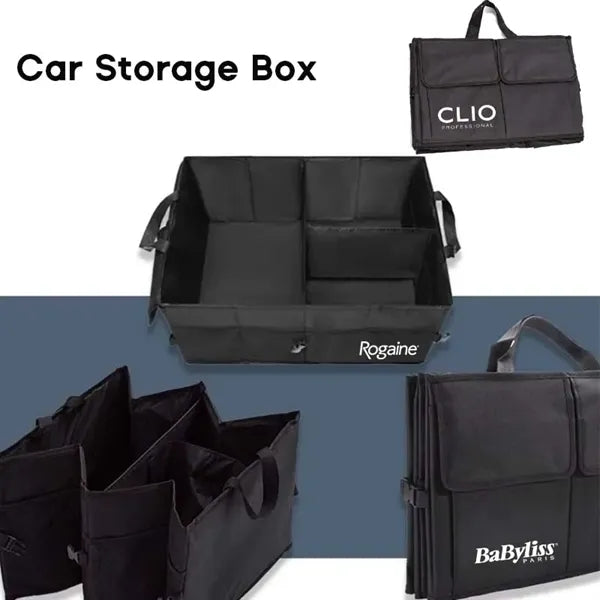 Collapsible Multi Compartment Car Trunk Organizaer